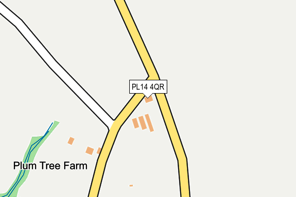 PL14 4QR map - OS OpenMap – Local (Ordnance Survey) PL14 4QR map - OS OpenMap – Local (Ordnance Survey)