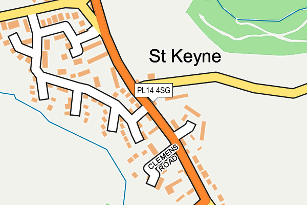 PL14 4SG map - OS OpenMap – Local (Ordnance Survey) PL14 4SG map - OS OpenMap – Local (Ordnance Survey)