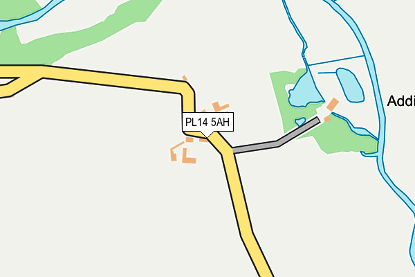PL14 5AH map - OS OpenMap – Local (Ordnance Survey) PL14 5AH map - OS OpenMap – Local (Ordnance Survey)