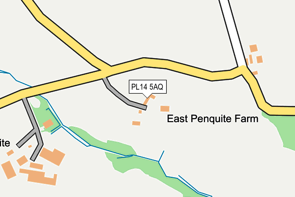 PL14 5AQ map - OS OpenMap – Local (Ordnance Survey) PL14 5AQ map - OS OpenMap – Local (Ordnance Survey)
