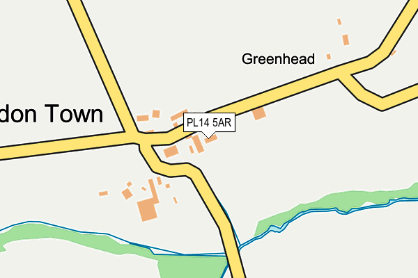 PL14 5AR map - OS OpenMap – Local (Ordnance Survey) PL14 5AR map - OS OpenMap – Local (Ordnance Survey)