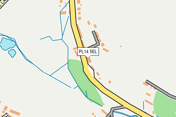PL14 5EL map - OS OpenMap – Local (Ordnance Survey) PL14 5EL map - OS OpenMap – Local (Ordnance Survey)