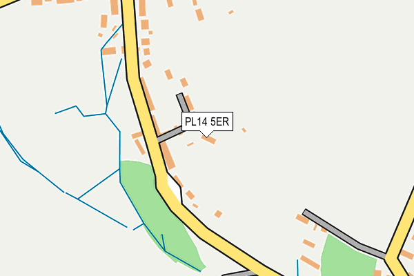 PL14 5ER map - OS OpenMap – Local (Ordnance Survey) PL14 5ER map - OS OpenMap – Local (Ordnance Survey)