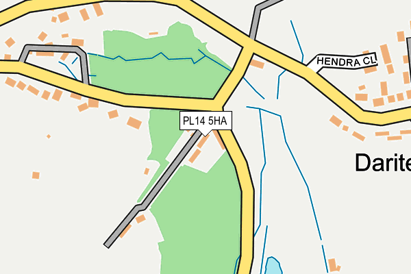 PL14 5HA map - OS OpenMap – Local (Ordnance Survey) PL14 5HA map - OS OpenMap – Local (Ordnance Survey)