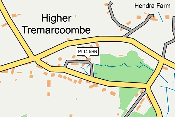 PL14 5HN map - OS OpenMap – Local (Ordnance Survey)