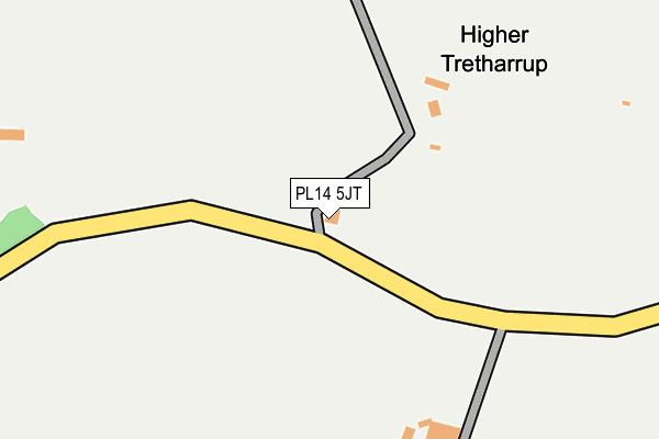 PL14 5JT map - OS OpenMap – Local (Ordnance Survey) PL14 5JT map - OS OpenMap – Local (Ordnance Survey)