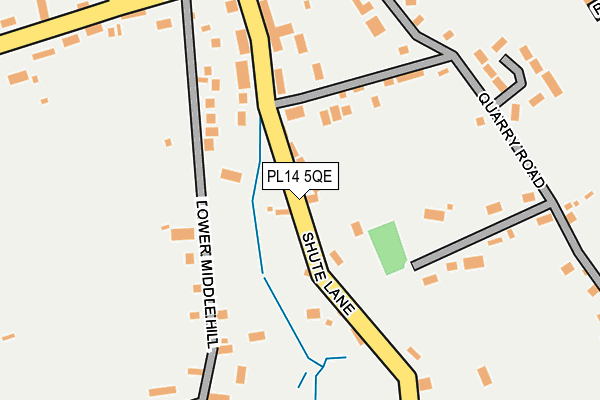 PL14 5QE map - OS OpenMap – Local (Ordnance Survey) PL14 5QE map - OS OpenMap – Local (Ordnance Survey)