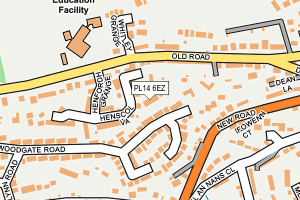 PL14 6EZ map - OS OpenMap – Local (Ordnance Survey) PL14 6EZ map - OS OpenMap – Local (Ordnance Survey)