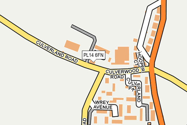 PL14 6FN map - OS OpenMap – Local (Ordnance Survey) PL14 6FN map - OS OpenMap – Local (Ordnance Survey)