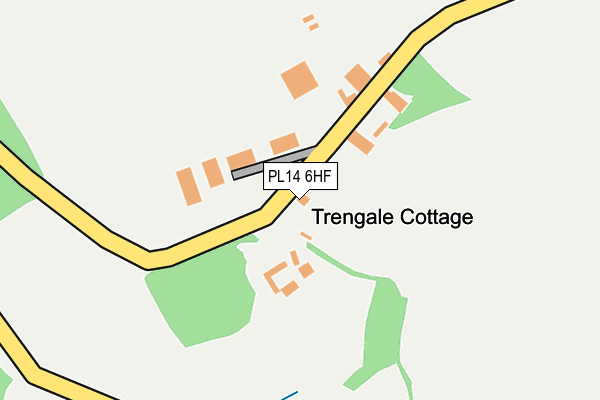 PL14 6HF map - OS OpenMap – Local (Ordnance Survey) PL14 6HF map - OS OpenMap – Local (Ordnance Survey)