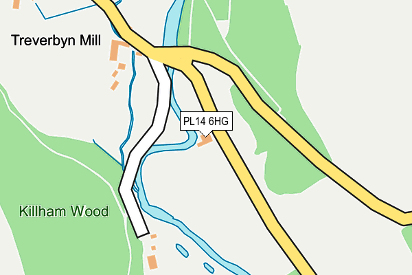 PL14 6HG map - OS OpenMap – Local (Ordnance Survey) PL14 6HG map - OS OpenMap – Local (Ordnance Survey)