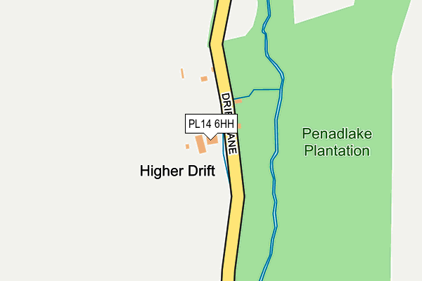 PL14 6HH map - OS OpenMap – Local (Ordnance Survey) PL14 6HH map - OS OpenMap – Local (Ordnance Survey)
