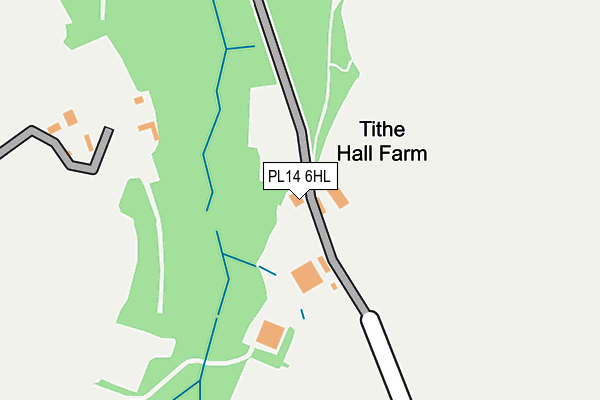 PL14 6HL map - OS OpenMap – Local (Ordnance Survey) PL14 6HL map - OS OpenMap – Local (Ordnance Survey)