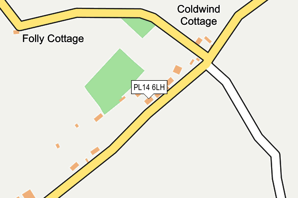 PL14 6LH map - OS OpenMap – Local (Ordnance Survey) PL14 6LH map - OS OpenMap – Local (Ordnance Survey)