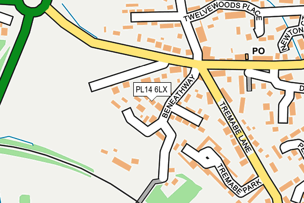 PL14 6LX map - OS OpenMap – Local (Ordnance Survey) PL14 6LX map - OS OpenMap – Local (Ordnance Survey)