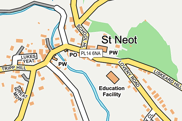 PL14 6NA map - OS OpenMap – Local (Ordnance Survey) PL14 6NA map - OS OpenMap – Local (Ordnance Survey)