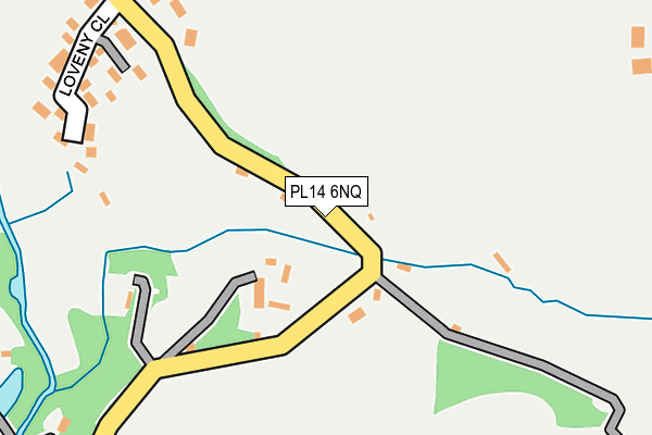 PL14 6NQ map - OS OpenMap – Local (Ordnance Survey) PL14 6NQ map - OS OpenMap – Local (Ordnance Survey)