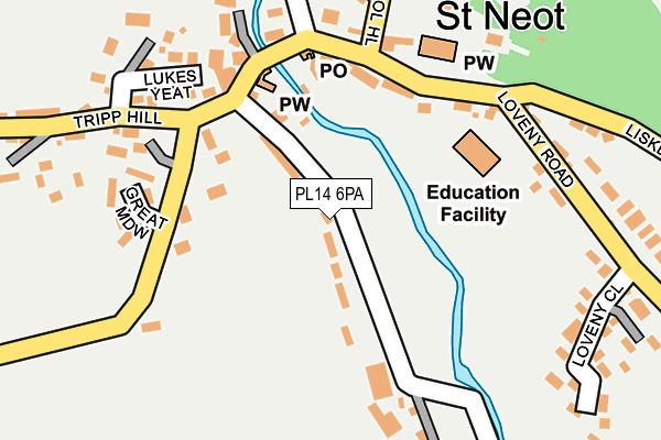 PL14 6PA map - OS OpenMap – Local (Ordnance Survey) PL14 6PA map - OS OpenMap – Local (Ordnance Survey)