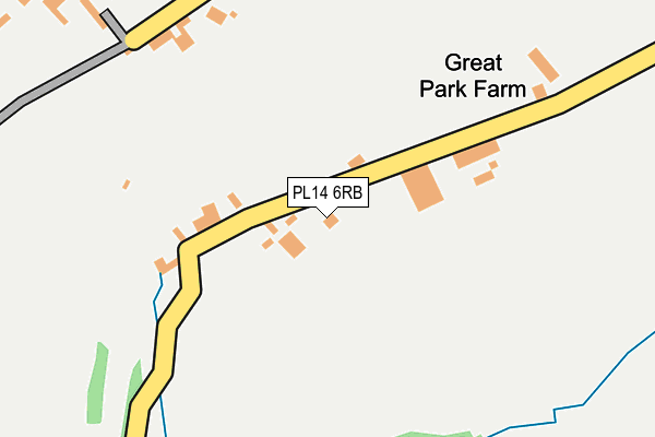 PL14 6RB map - OS OpenMap – Local (Ordnance Survey) PL14 6RB map - OS OpenMap – Local (Ordnance Survey)
