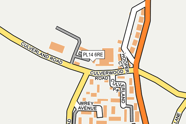 PL14 6RE map - OS OpenMap – Local (Ordnance Survey) PL14 6RE map - OS OpenMap – Local (Ordnance Survey)