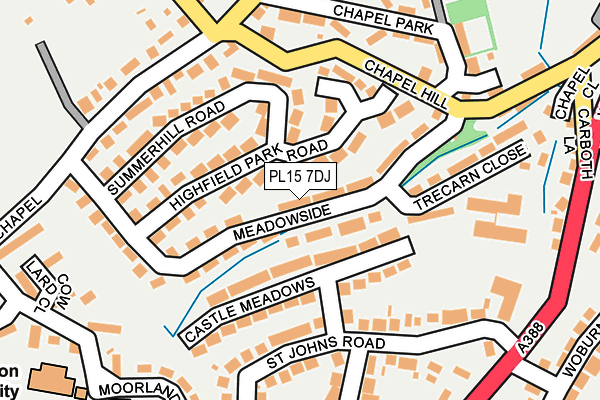 PL15 7DJ map - OS OpenMap – Local (Ordnance Survey) PL15 7DJ map - OS OpenMap – Local (Ordnance Survey)