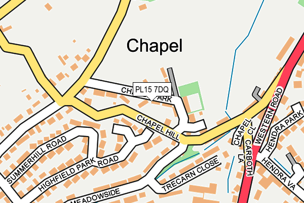 PL15 7DQ map - OS OpenMap – Local (Ordnance Survey) PL15 7DQ map - OS OpenMap – Local (Ordnance Survey)
