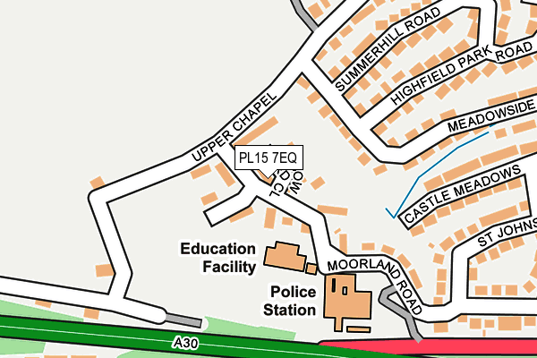 PL15 7EQ map - OS OpenMap – Local (Ordnance Survey)