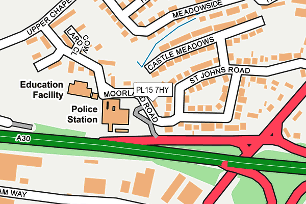 PL15 7HY map - OS OpenMap – Local (Ordnance Survey) PL15 7HY map - OS OpenMap – Local (Ordnance Survey)