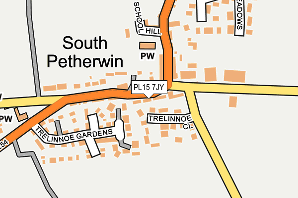 PL15 7JY map - OS OpenMap – Local (Ordnance Survey) PL15 7JY map - OS OpenMap – Local (Ordnance Survey)