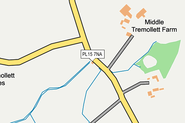 PL15 7NA map - OS OpenMap – Local (Ordnance Survey) PL15 7NA map - OS OpenMap – Local (Ordnance Survey)