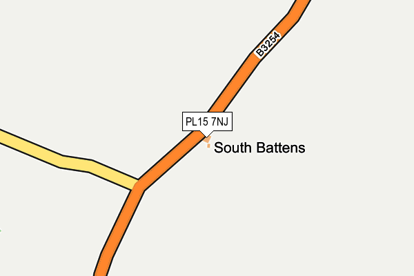 PL15 7NJ map - OS OpenMap – Local (Ordnance Survey) PL15 7NJ map - OS OpenMap – Local (Ordnance Survey)