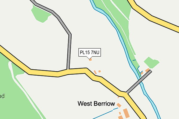 PL15 7NU map - OS OpenMap – Local (Ordnance Survey) PL15 7NU map - OS OpenMap – Local (Ordnance Survey)