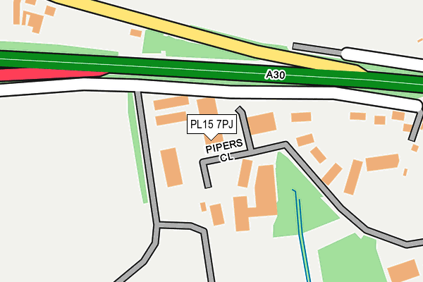 PL15 7PJ map - OS OpenMap – Local (Ordnance Survey) PL15 7PJ map - OS OpenMap – Local (Ordnance Survey)