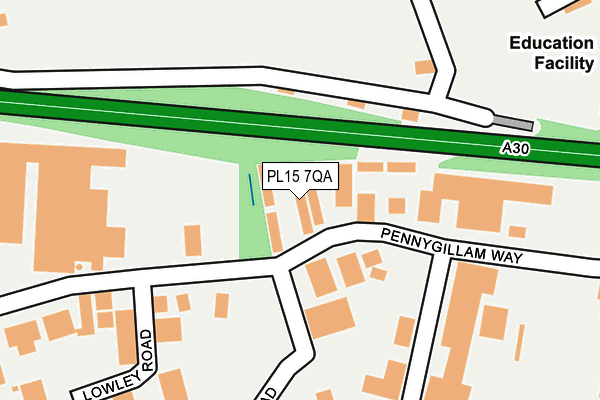 PL15 7QA map - OS OpenMap – Local (Ordnance Survey) PL15 7QA map - OS OpenMap – Local (Ordnance Survey)