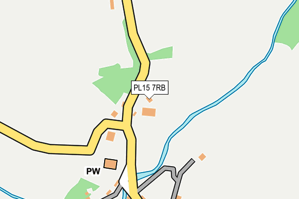 PL15 7RB map - OS OpenMap – Local (Ordnance Survey) PL15 7RB map - OS OpenMap – Local (Ordnance Survey)