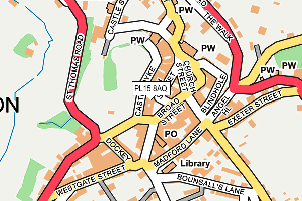 PL15 8AQ map - OS OpenMap – Local (Ordnance Survey) PL15 8AQ map - OS OpenMap – Local (Ordnance Survey)