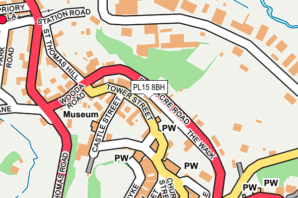 PL15 8BH map - OS OpenMap – Local (Ordnance Survey) PL15 8BH map - OS OpenMap – Local (Ordnance Survey)