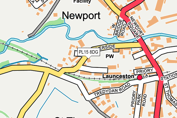 PL15 8DG map - OS OpenMap – Local (Ordnance Survey) PL15 8DG map - OS OpenMap – Local (Ordnance Survey)