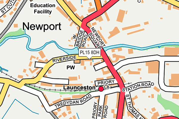 PL15 8DH map - OS OpenMap – Local (Ordnance Survey) PL15 8DH map - OS OpenMap – Local (Ordnance Survey)