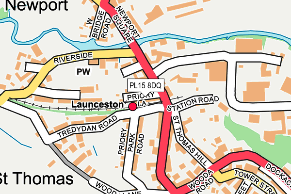 PL15 8DQ map - OS OpenMap – Local (Ordnance Survey) PL15 8DQ map - OS OpenMap – Local (Ordnance Survey)