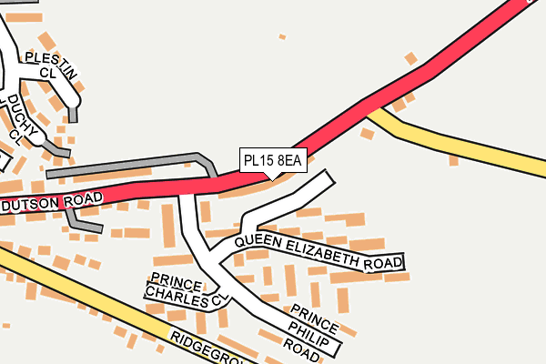 PL15 8EA map - OS OpenMap – Local (Ordnance Survey) PL15 8EA map - OS OpenMap – Local (Ordnance Survey)