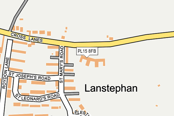 PL15 8FB map - OS OpenMap – Local (Ordnance Survey) PL15 8FB map - OS OpenMap – Local (Ordnance Survey)