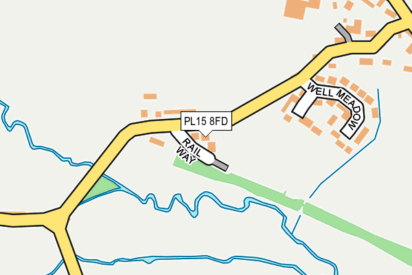 PL15 8FD map - OS OpenMap – Local (Ordnance Survey) PL15 8FD map - OS OpenMap – Local (Ordnance Survey)