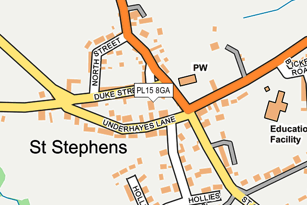 PL15 8GA map - OS OpenMap – Local (Ordnance Survey) PL15 8GA map - OS OpenMap – Local (Ordnance Survey)