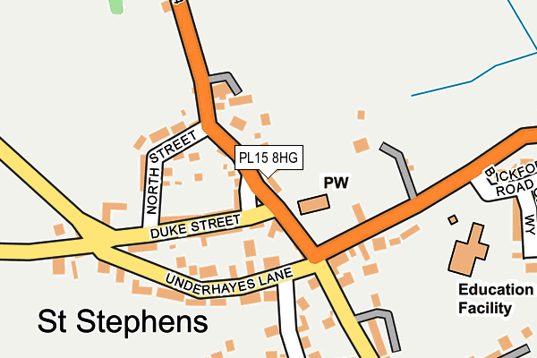PL15 8HG map - OS OpenMap – Local (Ordnance Survey) PL15 8HG map - OS OpenMap – Local (Ordnance Survey)