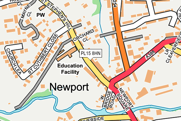PL15 8HN map - OS OpenMap – Local (Ordnance Survey) PL15 8HN map - OS OpenMap – Local (Ordnance Survey)