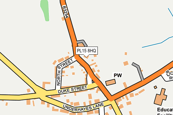 PL15 8HQ map - OS OpenMap – Local (Ordnance Survey) PL15 8HQ map - OS OpenMap – Local (Ordnance Survey)