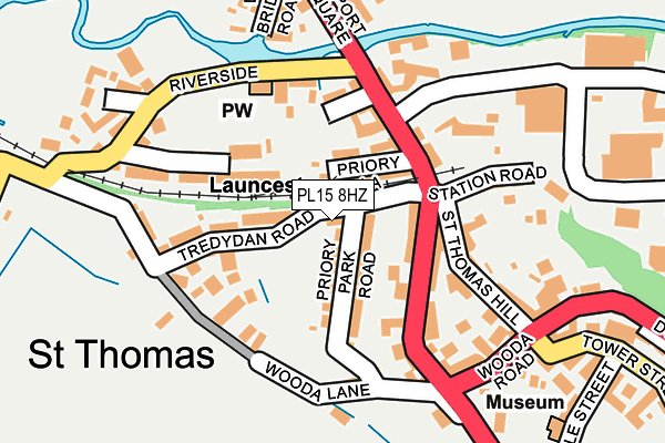 PL15 8HZ map - OS OpenMap – Local (Ordnance Survey) PL15 8HZ map - OS OpenMap – Local (Ordnance Survey)