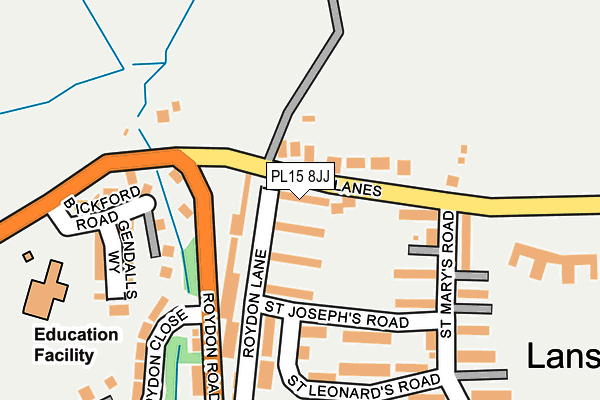 PL15 8JJ map - OS OpenMap – Local (Ordnance Survey) PL15 8JJ map - OS OpenMap – Local (Ordnance Survey)