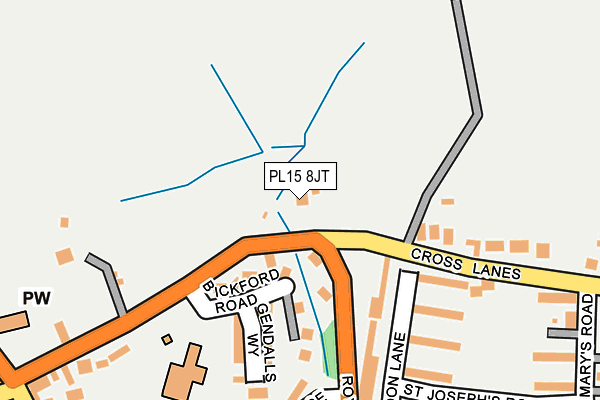 PL15 8JT map - OS OpenMap – Local (Ordnance Survey) PL15 8JT map - OS OpenMap – Local (Ordnance Survey)